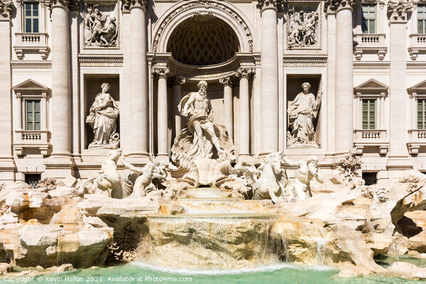 The Fountain of Trevi Picture Board by Kevin Hellon
