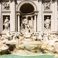 Buy canvas prints of The Fountain of Trevi by Kevin Hellon