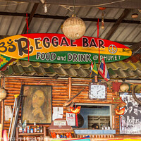 Buy canvas prints of Reggae Bar, Laypang Beach by Kevin Hellon