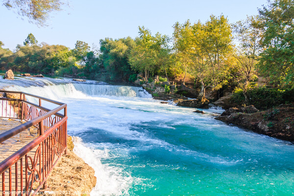 Manavgat waterfall Picture Board by Kevin Hellon