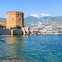 Buy canvas prints of The Red Tower, Alanya, Turkey by Kevin Hellon