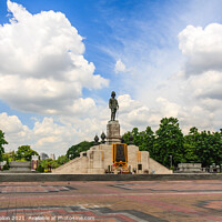 Buy canvas prints of Statue of King Rama IV outside Lumphini park, Bangkok, Thailand. by Kevin Hellon