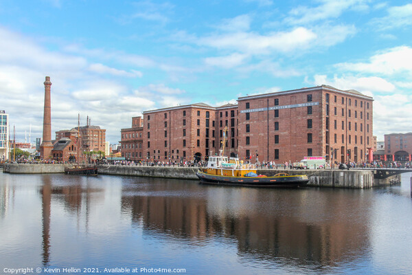 View across Albert Dock Picture Board by Kevin Hellon