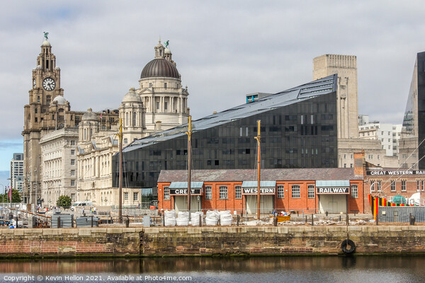 View from Canning dock  Picture Board by Kevin Hellon