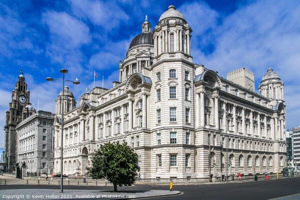 Port of Liverpool Building,  Picture Board by Kevin Hellon