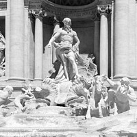 Buy canvas prints of Close up of the fountain of Trevi by Kevin Hellon