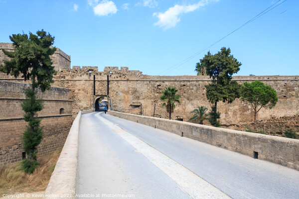 Walls of Kyrenia castle, Northern Cyprus Picture Board by Kevin Hellon