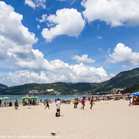 Buy canvas prints of Patong beach on a sunny day by Kevin Hellon
