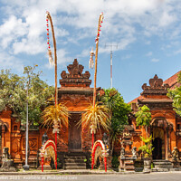 Buy canvas prints of Hindu temple, Bali, Indonesia by Kevin Hellon