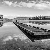 Buy canvas prints of Landing stage, Lake Mapourika by Kevin Hellon