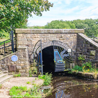 Buy canvas prints of Diggle entrance to the Stanedge canal by Kevin Hellon