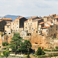 Buy canvas prints of View of Pitigliano, Tuscany, Italy by Kevin Hellon