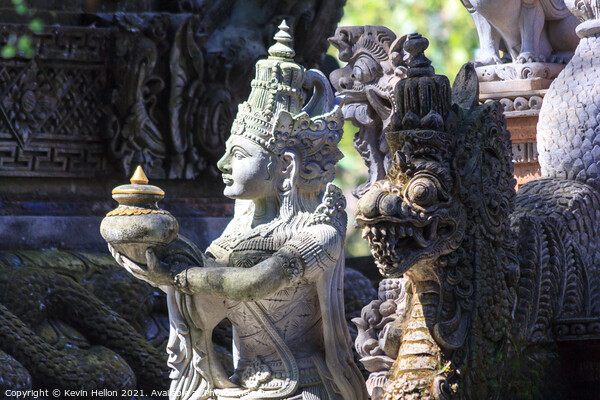 Balinese statue  Picture Board by Kevin Hellon