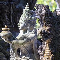 Buy canvas prints of Balinese statue  by Kevin Hellon