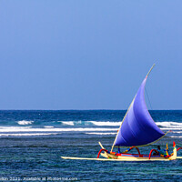 Buy canvas prints of Traditional Balinese Fishing Boat  by Kevin Hellon