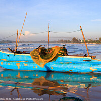 Buy canvas prints of Traditional fishing boat by Kevin Hellon