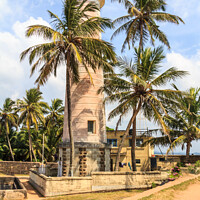Buy canvas prints of Galle Fort Lighthouse, Sri Lanka by Kevin Hellon