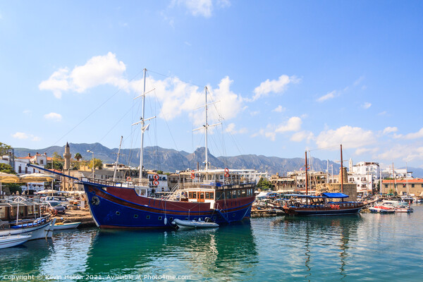 View of Kyrenia harbour, Northern Cyprus Picture Board by Kevin Hellon