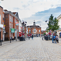 Buy canvas prints of View of the High street, High Wycombe by Kevin Hellon