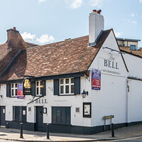Buy canvas prints of The Bell public house  by Kevin Hellon