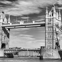 Buy canvas prints of Tower Bridge over the River Thames,  by Kevin Hellon