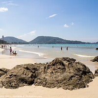 Buy canvas prints of The north end of Patong beach by Kevin Hellon