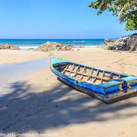 Buy canvas prints of Boat on the beach  by Kevin Hellon