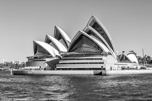 View of the Opera House Picture Board by Kevin Hellon