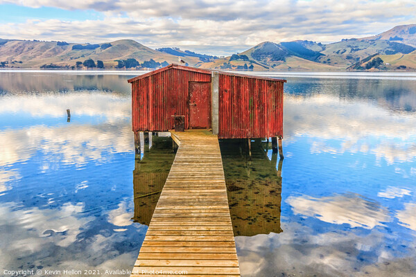 Boatshed at Hooper's Inlet, Picture Board by Kevin Hellon