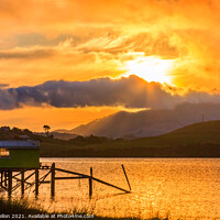 Buy canvas prints of Dramatic sunset over the Otago Peninsular by Kevin Hellon