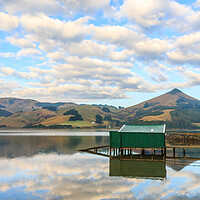 Buy canvas prints of Boatshed at Hooper's Inlet, by Kevin Hellon