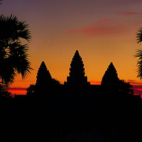 Buy canvas prints of Ankor Wat, Cambobia, Sunrise,  by Lee Clark