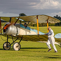Buy canvas prints of Sopwith Dove reproduction G-EAGA taxying by Colin Smedley