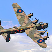 Buy canvas prints of Avro Lancaster B.1 PA474 VN-T "Leader" by Colin Smedley