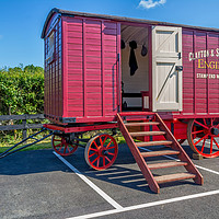 Buy canvas prints of 1900 Clayton & Shuttleworth Living Wagon by Colin Smedley