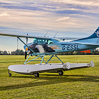 Buy canvas prints of Cessna 182R Skylane Amphibian G-ESSL by Colin Smedley