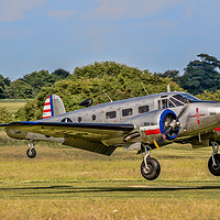 Buy canvas prints of Beechcraft C-45D Expeditor G-BKGL  by Colin Smedley
