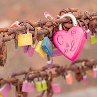 Buy canvas prints of Love Locks Lanzarote by Janet Simmons