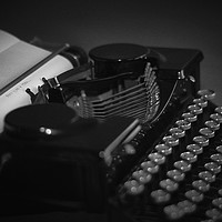 Buy canvas prints of Royal Typewriter by Janet Simmons