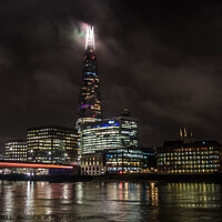 Buy canvas prints of The Shard and The Thames by Mike Lanning
