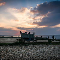 Buy canvas prints of Whitstable evening by Mike Lanning
