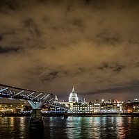 Buy canvas prints of St Pauls and Millennium Bridge by Mike Lanning