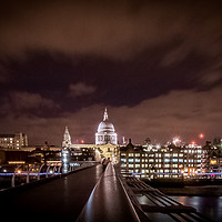 Buy canvas prints of St Paul's Cathedral from Millennium Bridge by Mike Lanning