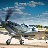 Buy canvas prints of Spitfire MkIX by Mike Lanning