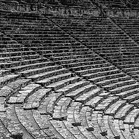 Buy canvas prints of Epidavros Theatre, detail by Mike Lanning