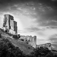 Buy canvas prints of Corfe Castle Evening 2 by Mike Lanning