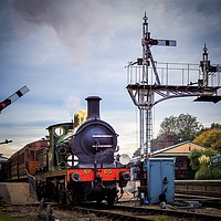 Buy canvas prints of SE & CR O1-class No.65 at Horsted Keynes by Mike Lanning
