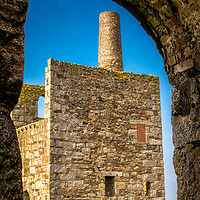 Buy canvas prints of Wheal Peevor Engine House by Mike Lanning