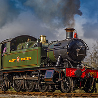 Buy canvas prints of GWR 4555 by Mike Lanning