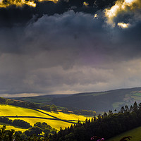 Buy canvas prints of Evening on the Brendon Hills 3 by Mike Lanning